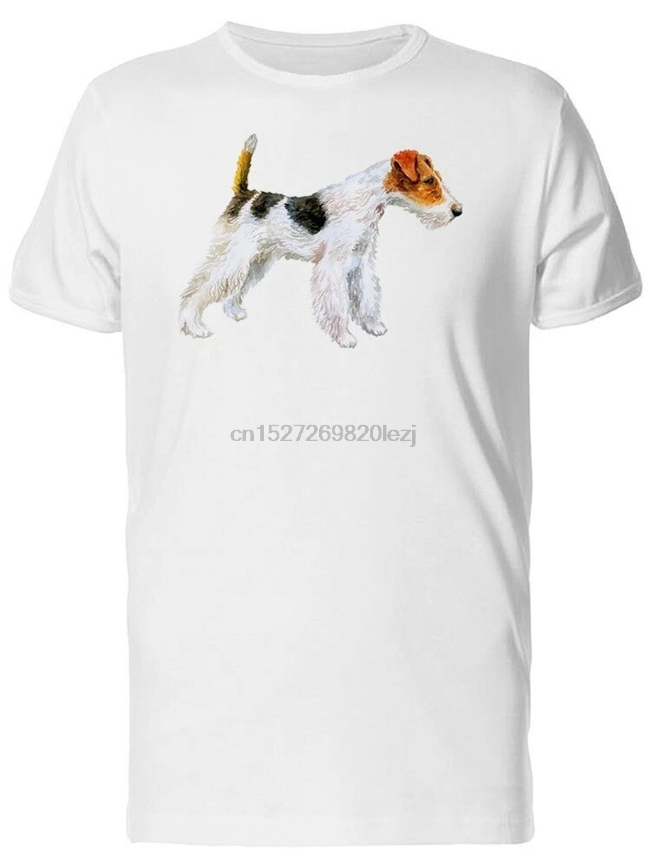 Мужская футболка Wire Fox Terrier Dog со смешным дизайном|Футболки| |