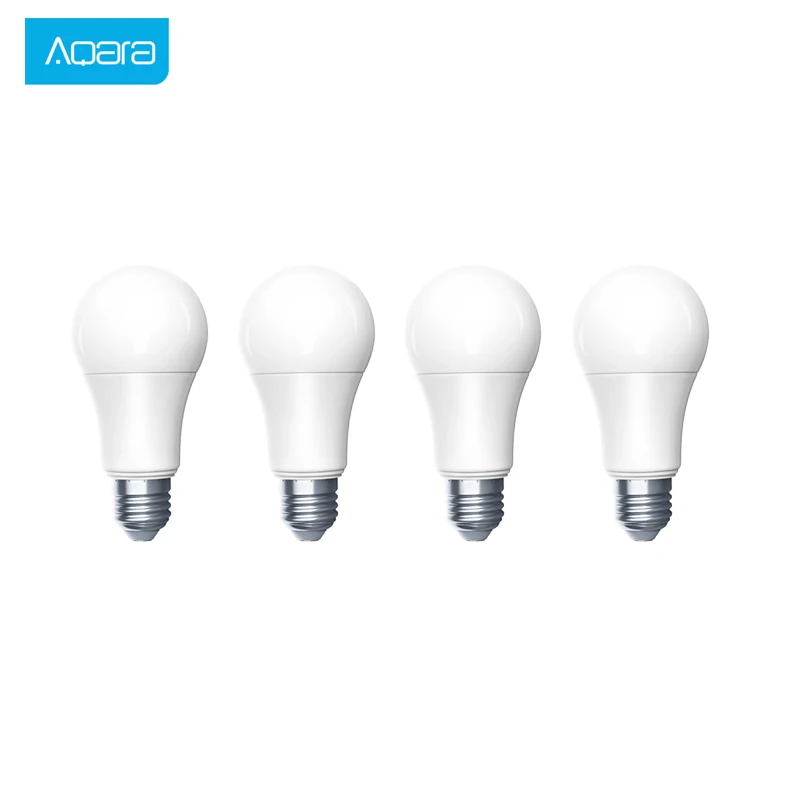 4 PCS Aqara умный светодиодный лампа 9 Вт E27 2700 K-6500 K 806lum умный дом настраиваемый белый Цвет светодиодный светильник работать с набор для дома и для MI Home приложение - Цвет: 4 PCS
