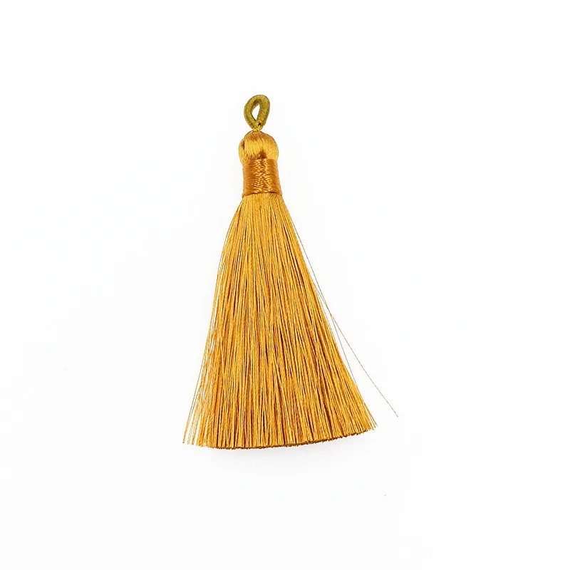 Yellow ochre tassels 5-20 шт катушки связывают нить кисточкой бахрома подвеска «сделай сам» ремесла вискозные кисточки отделка одежды шторы Декоративные Серьги Ювелирные компоненты - Цвет: Yellow ochre tassels