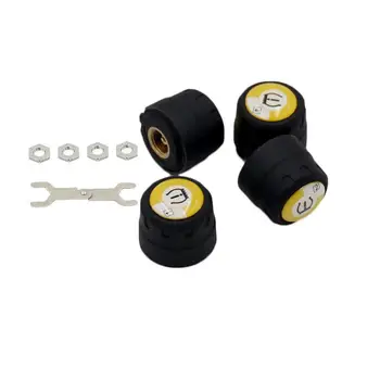 

Bluetooth 4.0 Car TPMS APP for IOS Android Real-time Tire Pressure Monitoring System 4 External Sensors Auto Tyre Alarm