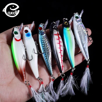 

QXO Qxo Fishing Lures 8.6cm 9g Wobbler Propeller Minnow Spoon Goods For Fishing Sea River Shad Wobbler For Trolling