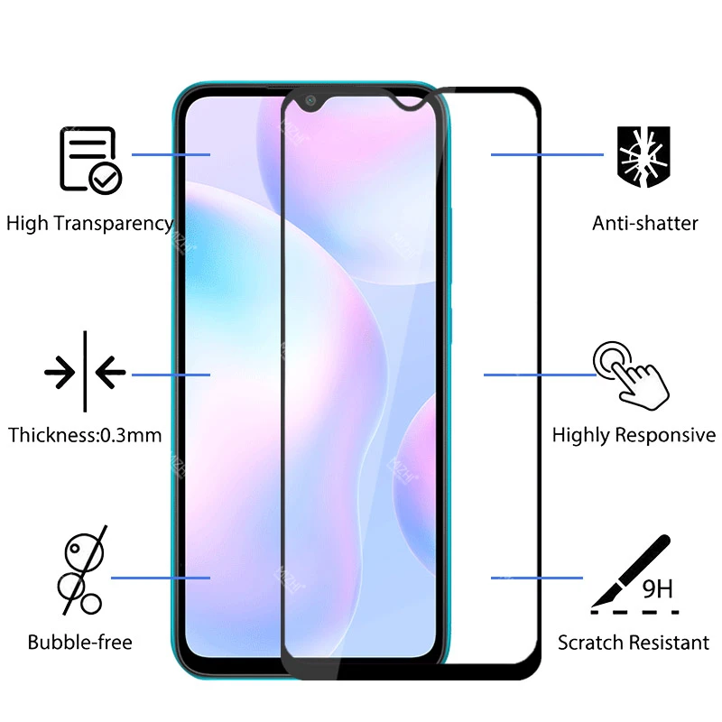 protective glass on redmi 9a tempered glas screen protector film for xiaomi redmi 9a 9 a a9 redmi9a xiomi xaomi xiami redmy 6.53 t mobile screen protector