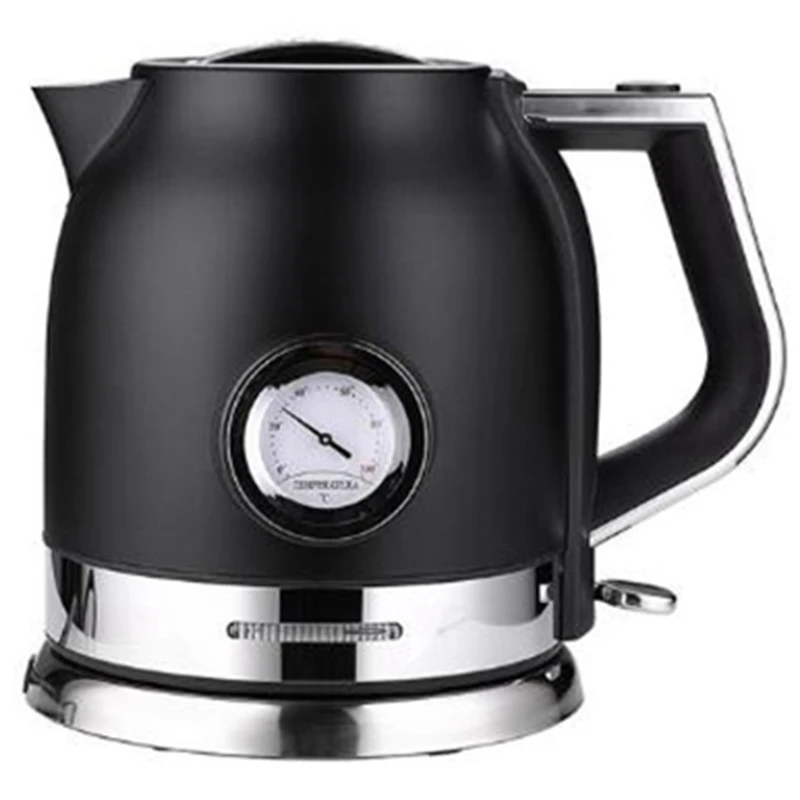 

1.8L 304 Stainless Steel Electric Kettle With Water Temperature Meter 1500W Household Quick Heating Electric Boili Boiling Teapo
