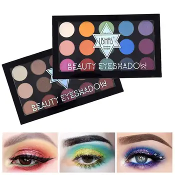 

18 Colors Pressed Glitter Matte Eyeshadow Pallete Waterproof Glitter Palette Pigment Eye Makeup Shimmer Shadow TSLM2 T1R1