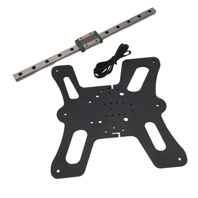 

Funssor 1pcs aluminum Y axis Hiwin MGN12H linear rail mod kit for Creality Ender 3 Pro with Gates 2GT timing belt