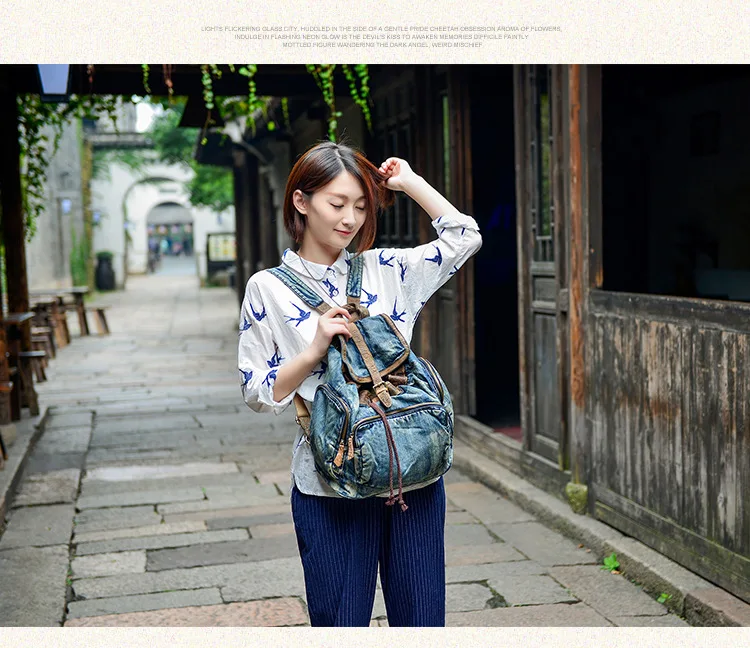 Cross Border for New Style Full-grain Leather WOMEN'S Backpack Retro Versatile Handbag a Generation of Fat