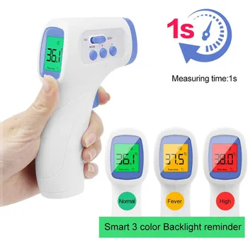 

Adult Baby Thermometergun Non-contact Infrared Forehead Thermometer For Fever Digital Thermometer Laser Gun Human Use Outdoor