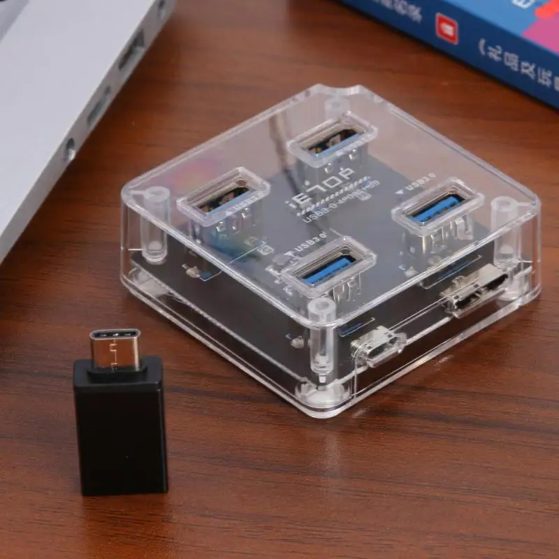 Горячая USB концентраторы умелое производство USB3.1 тип-c до 4 портов USB3.0 концентратор переключатель USB-C к несколько 4-портовый USB 3,0 концентратор