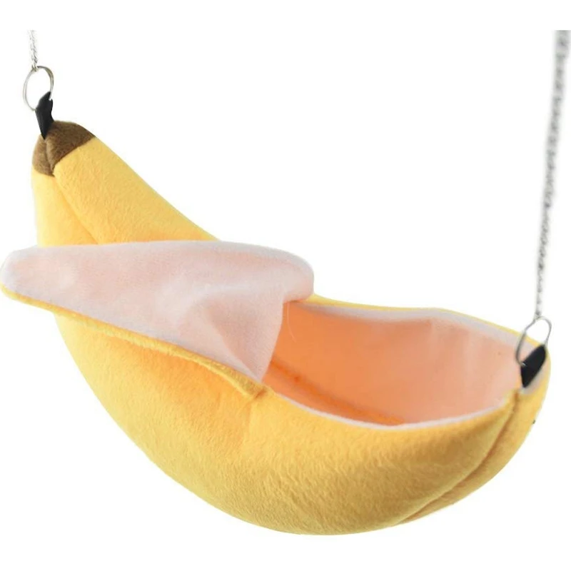 Practical Pet Banana Bed Hamster Bed House Hammock Small Animal Bed House Cage Nest Hamster Accessories