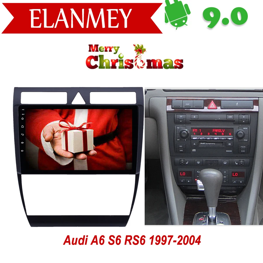 Фирменный подлинный Android 9,0 автомобильный радиоприемник для Audi A6 S6 RS6 1997-2004 автомобильный gps-навигатор Автомобильный мультимедийный WiFi автомобильный видеорегистратор