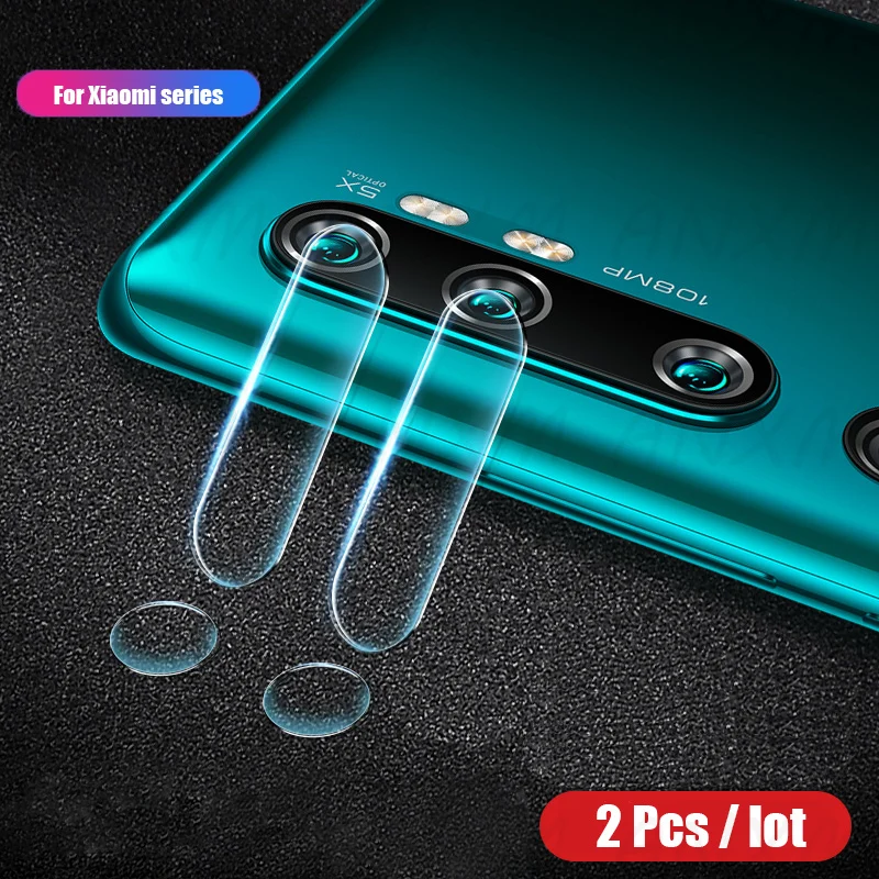 Задняя крышка для объектива камеры, закаленное стекло для Xiaomi Mi Note 10 CC9 Pro, Защитная пленка для экрана объектива для Xiaomi Mi CC9 Note 10 Pro glass - Цвет: 2Pcs Back Lens