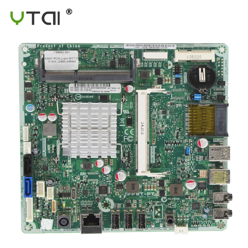 

IPPBT-PT For HP 19-2 20-2 20 AIO desktop motherboard MB J2850 CPU DDR3 739692-002 739692-502 739692-602 100% fully Tested