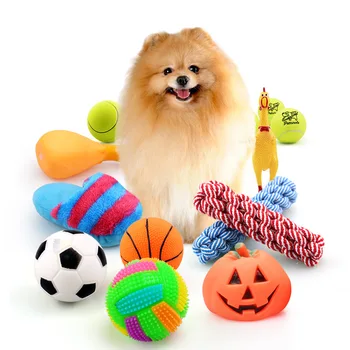 

Rubber Squeak Toy for Dog Screaming Chicken Chew Bone Slipper Squeaky Ball Dog Toys Tooth Grinding & Training Pet Toy Supplies