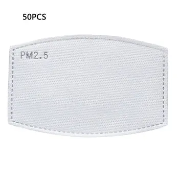 

6-Layer Protective Filter Pads Element Activated Carbon Mask Filter PM2.5 Filter for Adults and Children10/20/30 /50pcs