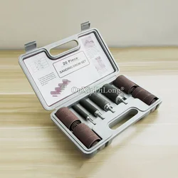 Kit de ponçage à tambour Long (1/2 ", 3/4", 1 ", 1 1/2" avec grain 80 et 120) FG795, 20 pièces/ensemble 