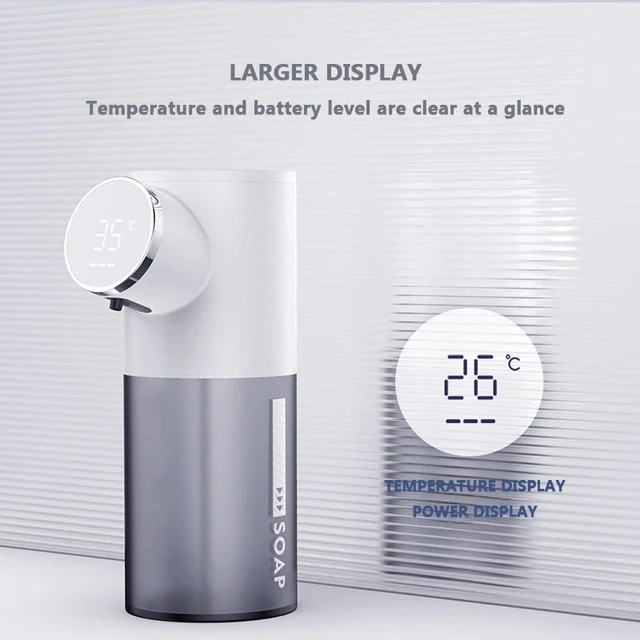 Xiaomi Soap Dispenser USB Rechargeable 320ml Liquid Soap Dispenser Digital Display Foam Infrared Sensor Hand Sanitizer Machine 2