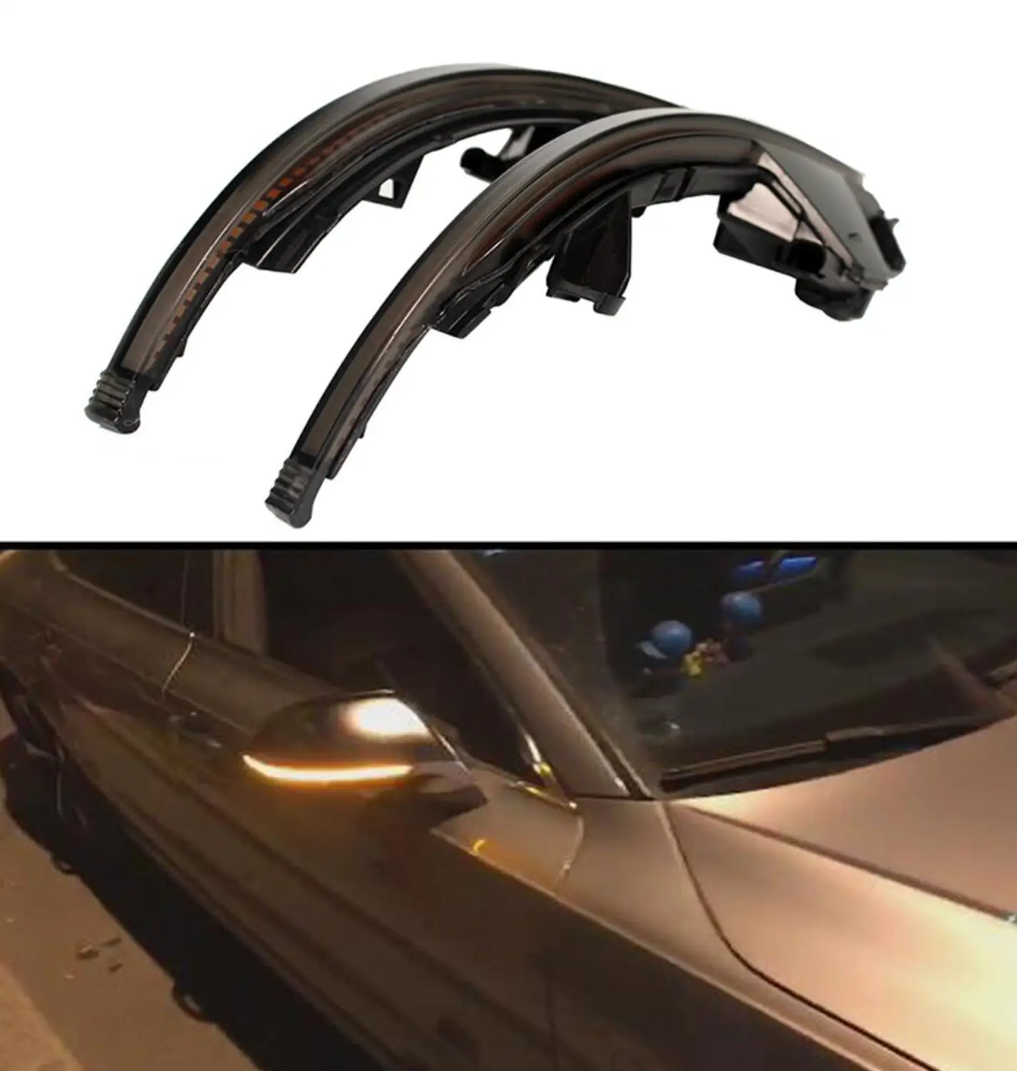 Для AUDI A7 S7 RS7 2010 2011 2012 2013- светодиодный боковое крыло зеркало заднего вида динамический сигнал поворота свет мигалка Замена света