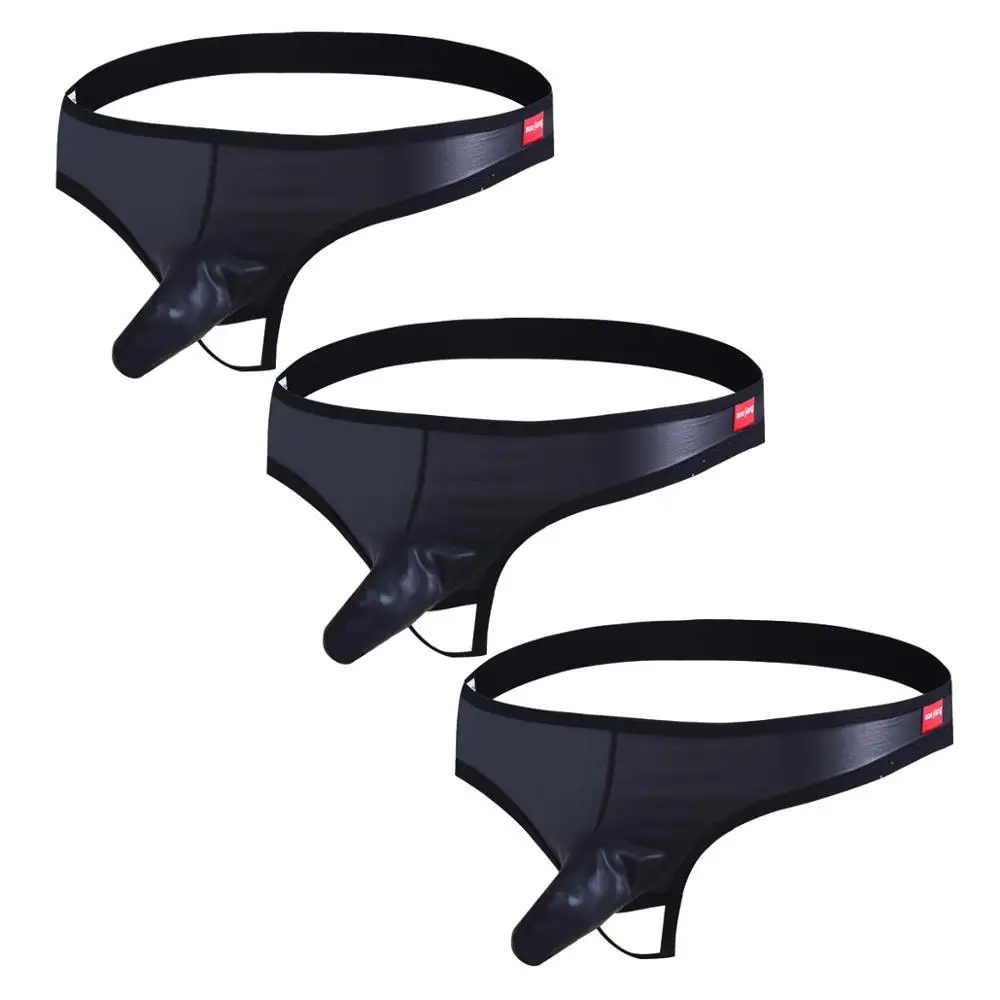 Мужские трусы стринги черные тонги с Т образной задней частью сексуальное нижнее