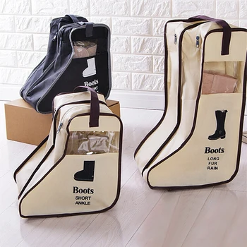

2 Size Boot Storage Bag Shoe Pocket Case Travel Boot Cover Portable Practical Korea Style Pouch Dustproof Zipper Bags