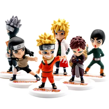 

6pcs/set Anime Naruto Figure Toys PVC Model Action Figures Sasuke Kakashi Sakura Gaara Itachi Obito Madara Collectible Toys Gift