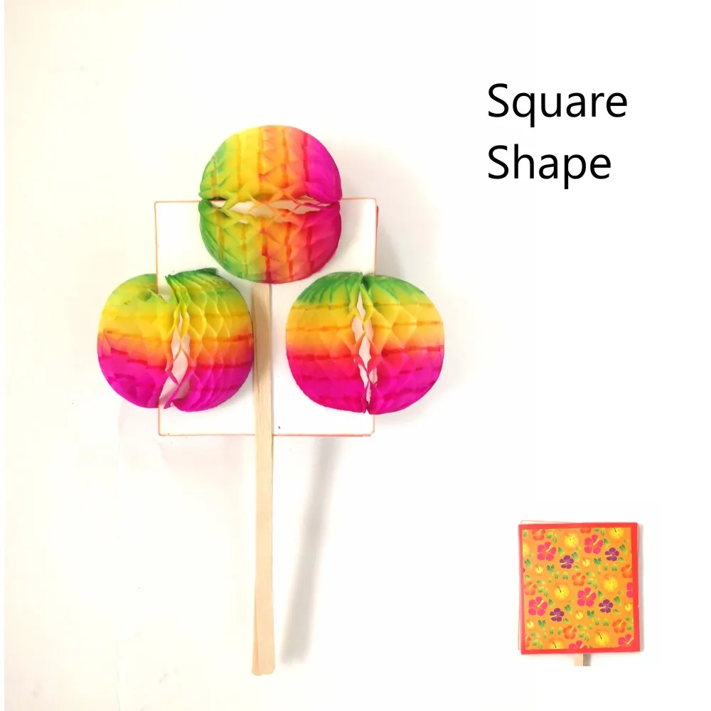 Один кусок волшебного китайского бумажного искусства кувыркающийся цветок маленькие игрушки для детей интересные игры Детские игрушки украшения дома - Цвет: square shape