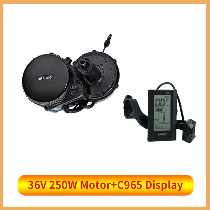 BBS01B Bafang мотор Набор для электровелосипеда Батарея 36V 250W BBS01 Bafang Mid привод электродвигателя комплект с 36V13Ah Li-Ion трубки, фара для электровелосипеда в Батарея - Цвет: 36V250W Motor C965