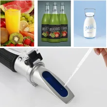 Refractómetro de mano RZ Brix 0 ~ 32%, medidor ATC para densitómetro de azúcar, jugo de leche, refractómetro de mano, herramienta de prueba, refractómetro