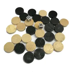 Ajedrez de madera Natural para niños, juego de mesa de aprendizaje, acampada, damas y Backgammon