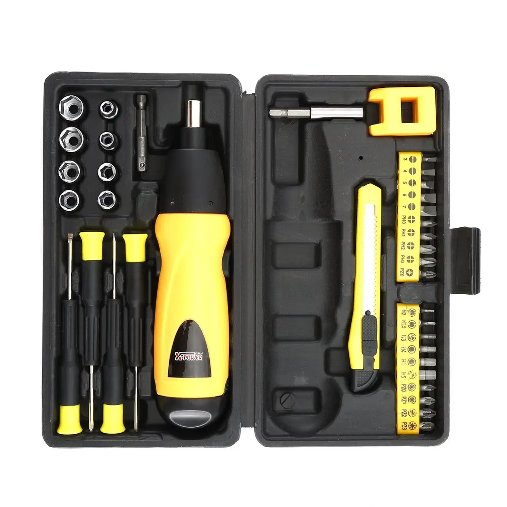 X-power 6V аккумуляторная электрическая отвертка сверло набор бытовой DIY Винт питания драйвер рукав набор инструментов