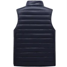 Место происхождения поставка товаров Зимний стиль пуховый жилет мужской тонкий стоячий воротник Молодежный жилет Плюс Размер Теплый Плюс-размер жилет