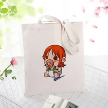 one piece Canvas Tote Bag Shopping Bag Custom Print Logo Text DIY Daily Use Eco Ecologicas Handbag Reusable Recycle