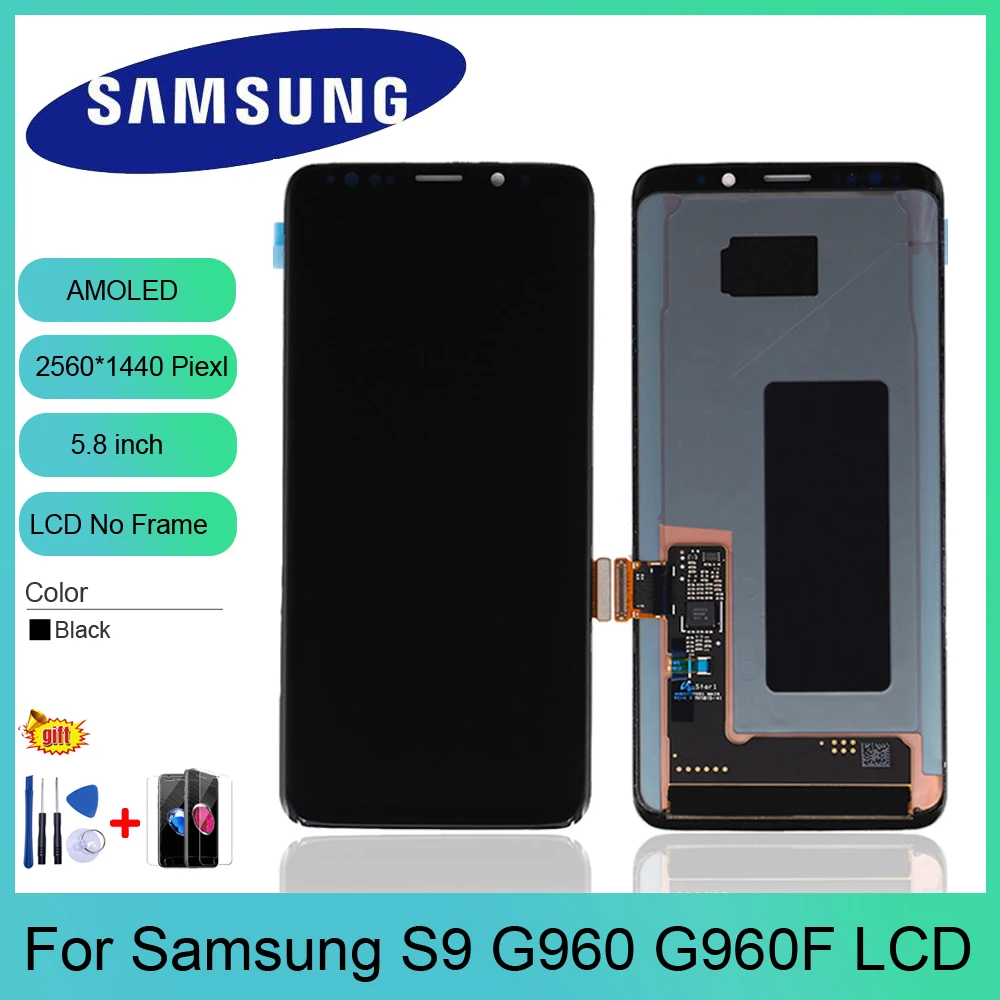 

5.8 inches ORIGINAL S9 Replacement for SAMSUNG Galaxy S9 G960 LCD Touch Screen Digitizer G960 G960F display Assembly+Gift