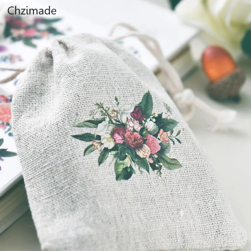 Lychee Life, 4 шт./лот, Цветочные наклейки, руководство по скрапбукингу, бумажные наклейки, сделай сам, украшение для рукоделия