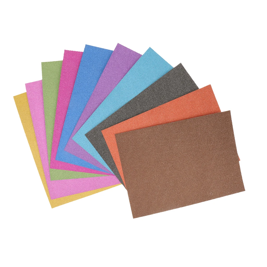 10Sheets/Pack Art Crafts Card Making Paper Glitter Cardstock Paper