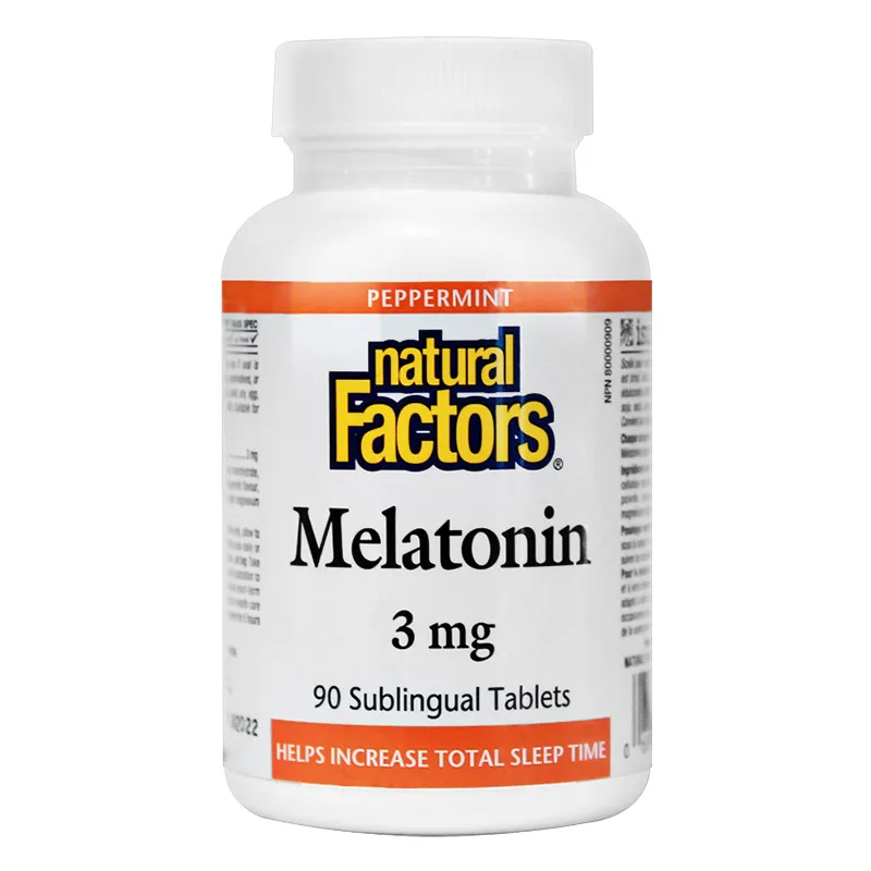 

Free shipping Melatonin ampoule chewable tablets non-gummy 3mg*90 tablets to help sleep, soothe the nerves and improve sleep