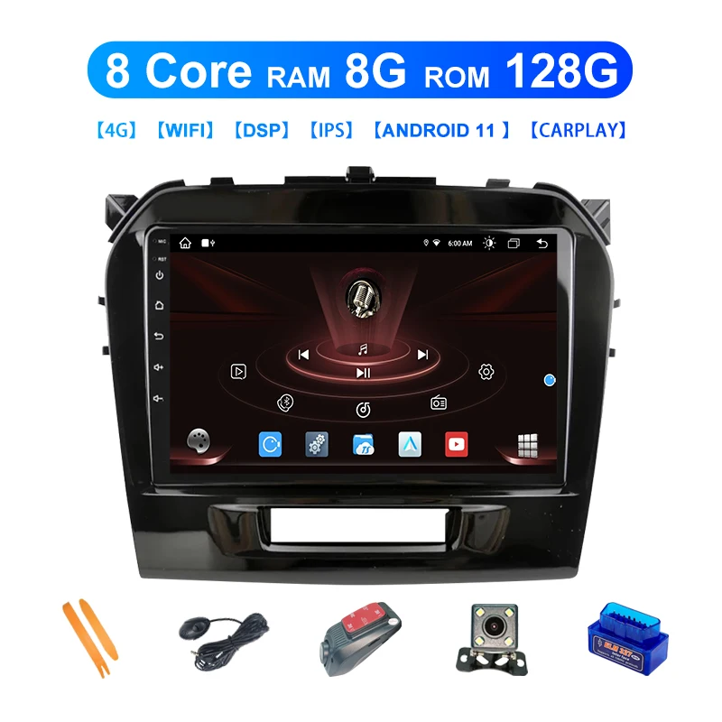 

Zltoopai 8G/128G Android 11 Auto Radio For Suzuki Vita 2015-2020 Car Multimedia Player GPS Navigation Head Unit Video Player IPS
