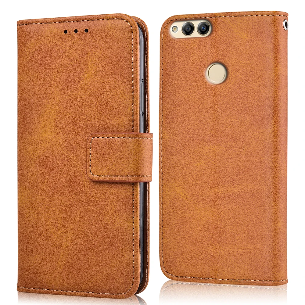 niu-Yellow Для huawei Honor 7X BND-L21 чехол для huawei 7X Coque Роскошный чехол-портмоне для huawei 7 X BND-L21 книга откидная крышка сумка для телефона - Цвет: niu-Yellow