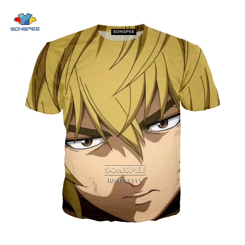 13 SONSPEE 3D принт японского аниме Vinland Saga женская футболка мужская футболка Harajuku летние с коротким рукавом повседневные топы уличная одежда - Цвет: 13