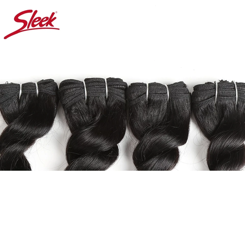 Sleek Brazilian Deep Wave Double Drawn Human Hair Natural Color 160 Grams Bundles Deal Hair Weave Extension 4Pcs