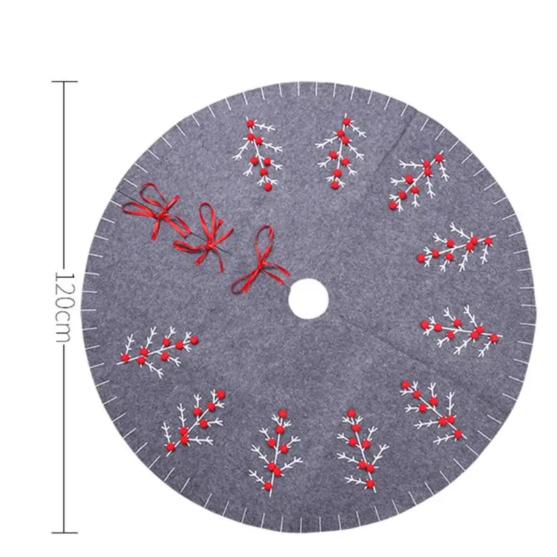 120cm Merry Christmas Tree Carpet New Year Tree Skirts New Year Party Gifts For Home Fashion Christmas Tree Skirts
