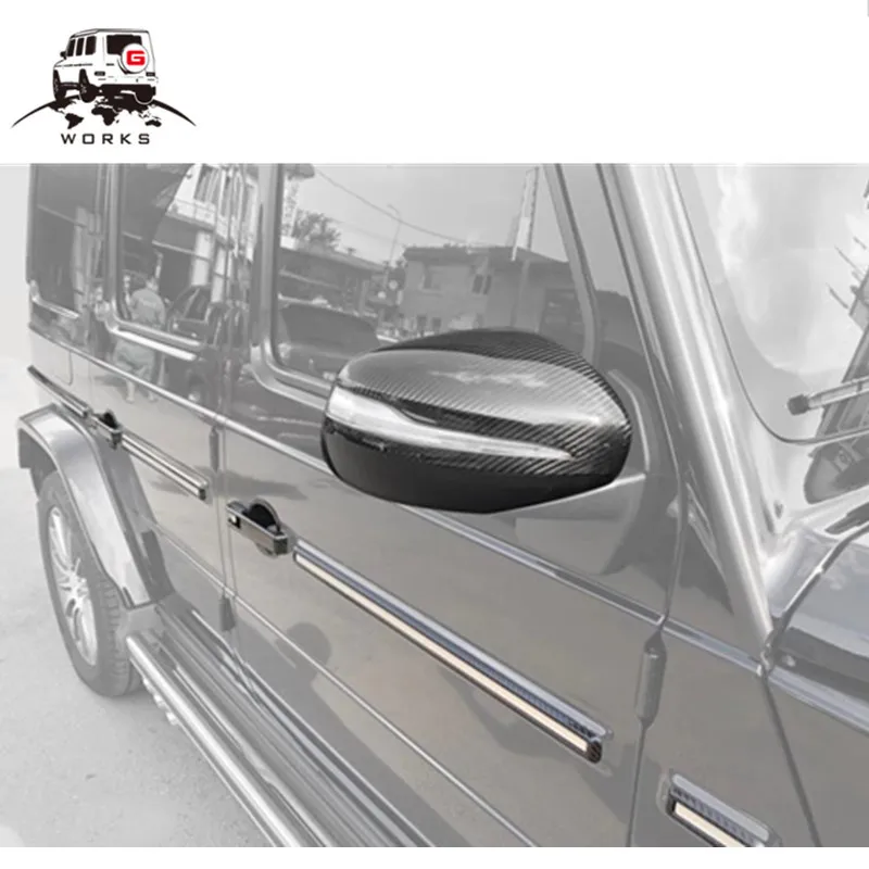 Год G класс G63 G65 G550 G500 G55 G350 w464 боковое зеркало из углеродного волокна Чехлы для G W464