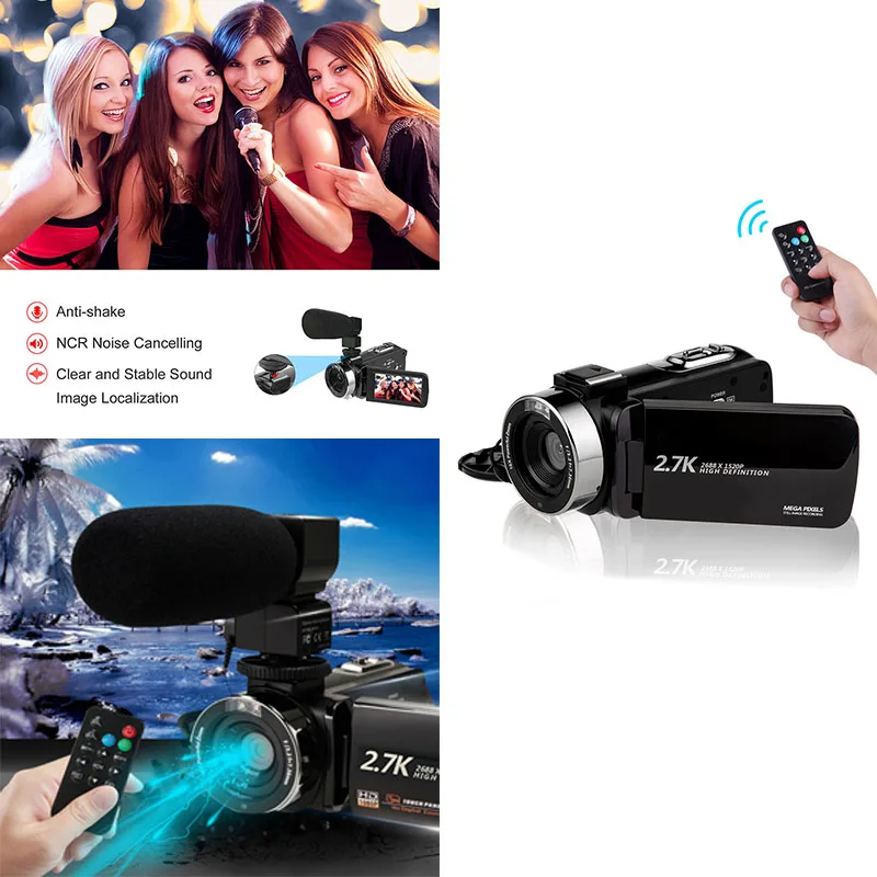 30MP 16X цифровой зум lcd видеокамера HD 1080P видеокамера многофункциональные видеокамеры с шумоподавлением микрофон