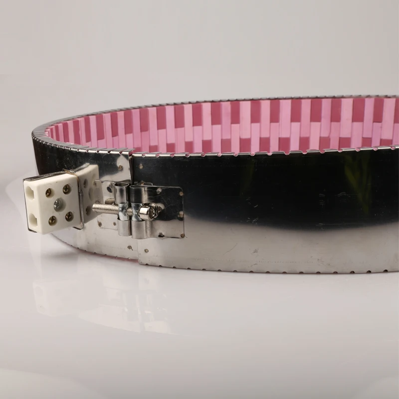 3500W/3900W/4300W 220V Inner Diameter 370mm Height 70/105/130mm Red Ceramic Band Heater Max Temperature 1200 Celsius Degree