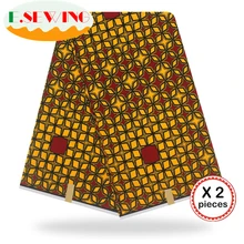 Африканская восковая ткань с принтом Анкара для шитья Анкара африканская ткань 12 ярдов нигерийская хлопковая ткань Гана для платья 90110