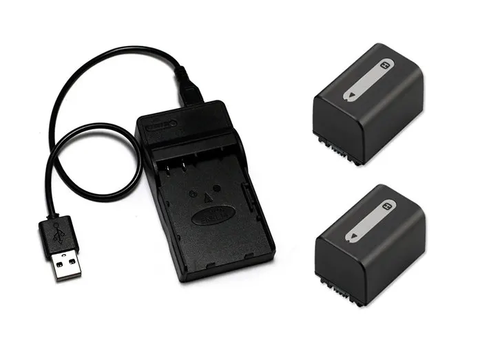 NP-FH60 NP-FH70 FH30 FH40 FH50 FH60 FH70 Battery + USB Charger для Sony AC-VQH10 HDR-CX500V HC21 DVD103 DCR-SX41. | Электроника
