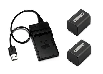 

NP-FH60, NP-FH70 FH30 FH40 FH50 FH60 FH70 Battery+USB Charger for Sony AC-VQH10 HDR-CX500V, DCR-SX41,HC21 DVD103, HDR-SR12.