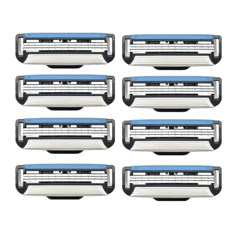 

TFLYSHAVE Man's Shaver Manual Shaving Razor Blade for Men 3 Layer Blade Machine for Shaving Fit for Mach 3 Handle 8pcs/Box