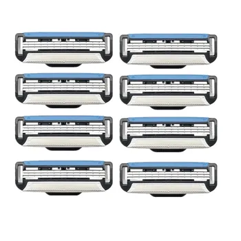 

TFLYSHAVE Man's Shaver Manual Shaving Razor Blade for Men 3 Layer Blade Machine for Shaving Fit for Mach 3 Handle 8pcs/Box
