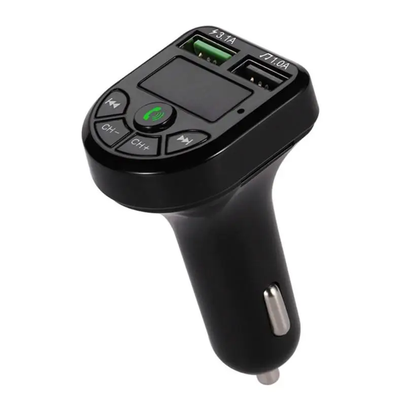 Fm-передатчик Bluetooth 5,0 автомобильный комплект громкой связи музыкальный MP3 плеер двойной USB зарядное устройство классические цвета и простой прочный дизайн