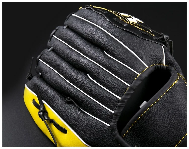PU уплотненные бейсбольные перчатки для бейсбола, перчатки для детей и взрослых, бейсбольное оборудование